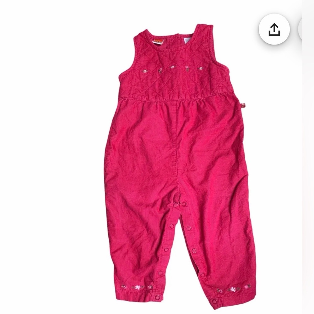 Vintage McKids pink corduroy jumper Size 2T